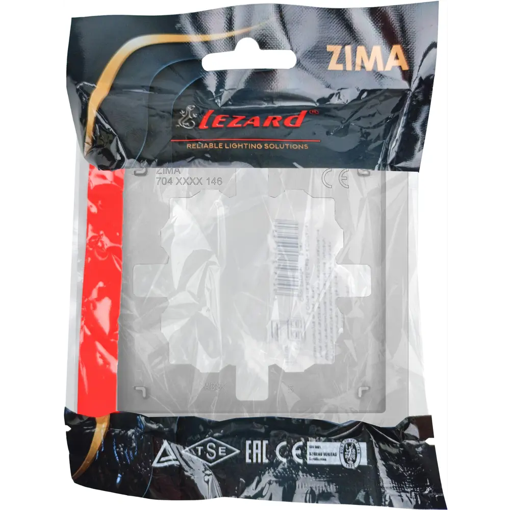 Рамка Lezard Zima для розеток и выключателей - серый матовый 89398407 STLM-1569058 - Вид №3