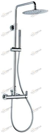 newform Настенная душевая стойка с ручным душем с верхним душем Colonne doccia 67054