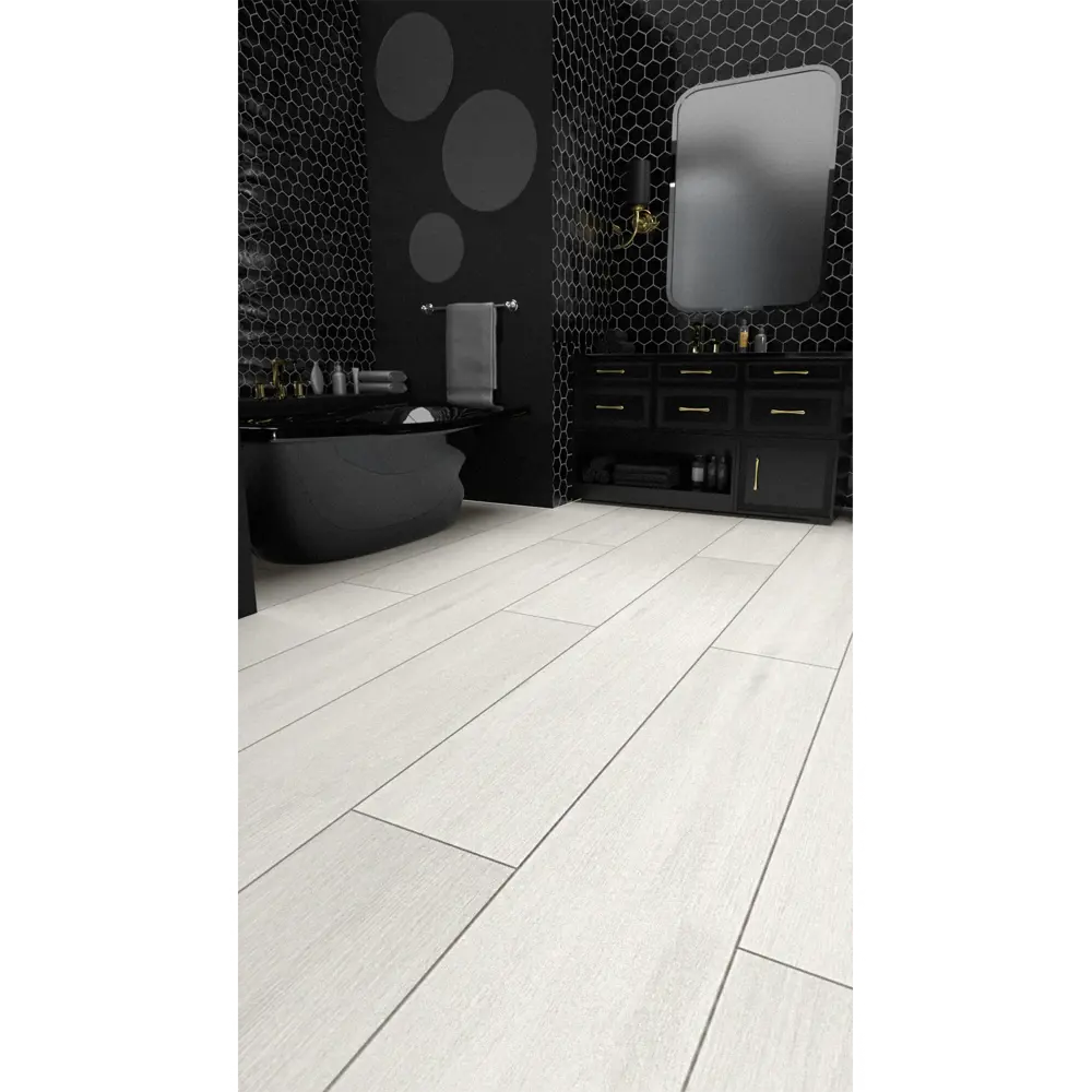 KREAFORTA SPC плитка Дуб Снежа - влагостойкое напольное покрытие с 4 фасками 89395121 STLM-1571832 - Вид №11