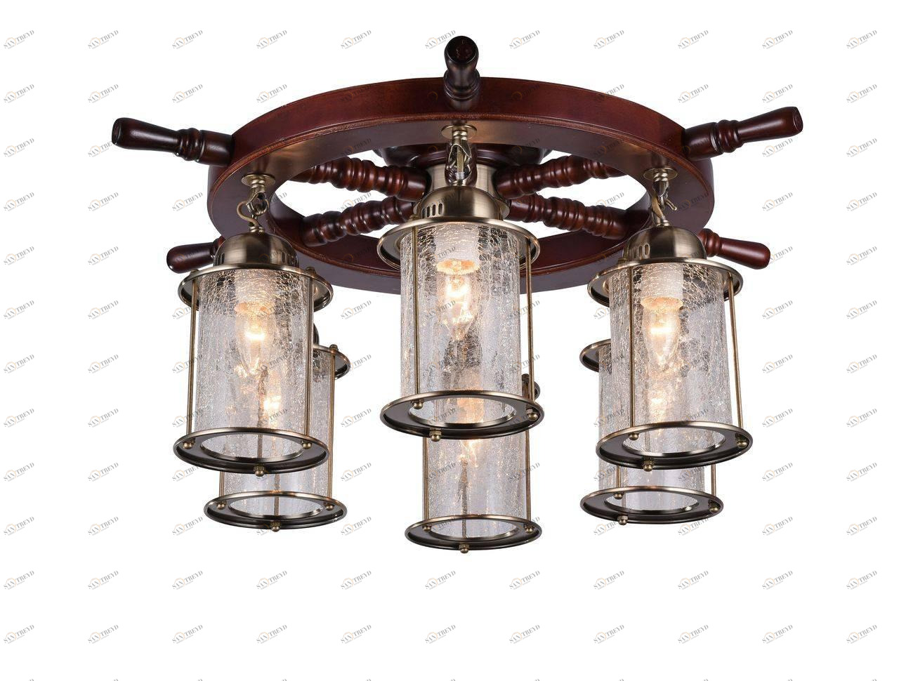 Потолочная люстра ST Luce Volantino SL150.302.06 ST LUCE ДИЗАЙНЕРСКИЕ, VOLANTINO 075458 Коричневый 