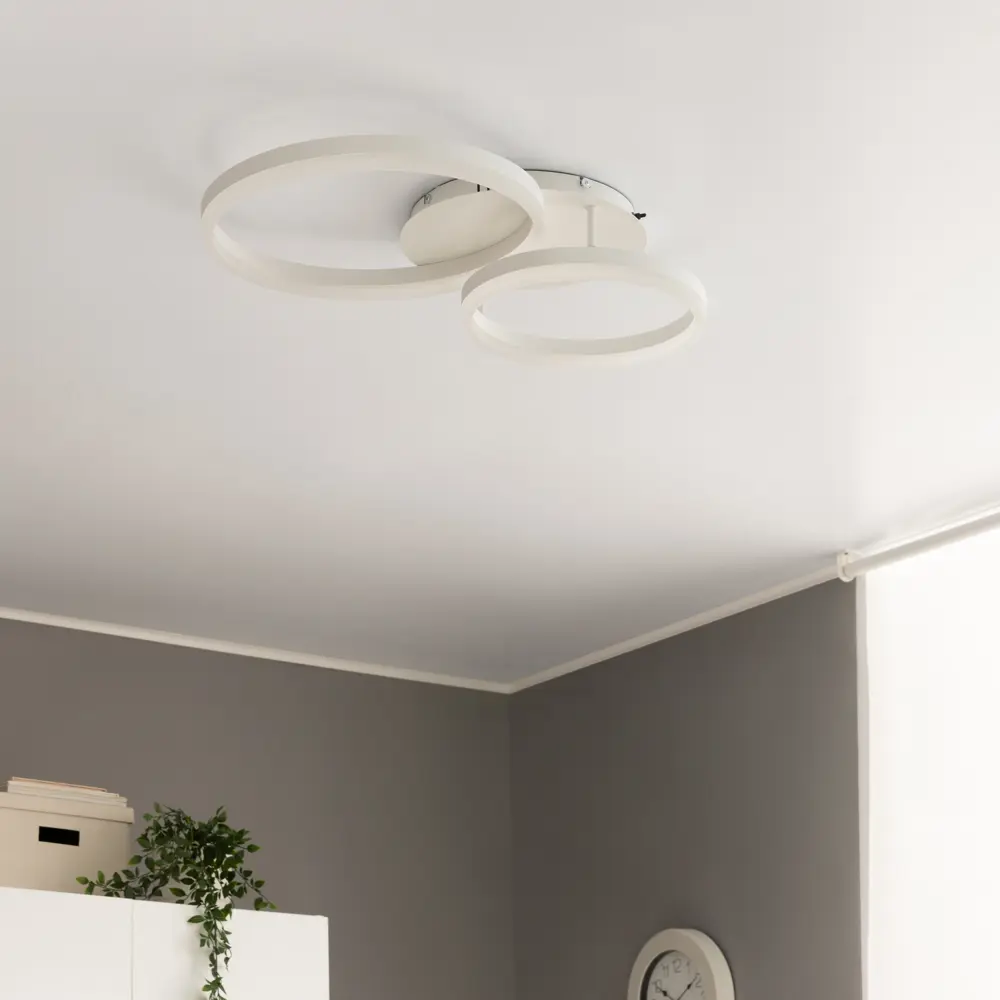 Люстра потолочная светодиодная диммируемая Ritter Eclipse 52082 9 с д/у 56 Вт 14 м² 2700К-6500К цвет белый 84339748 STLM-2020815  - Вид №14