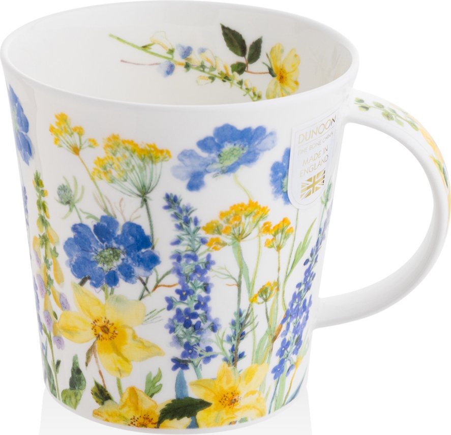 10671202 Dunoon Кружка Dunoon "Садовые цветы.Кернгорм" 480мл (голубая) Фарфор костяной 