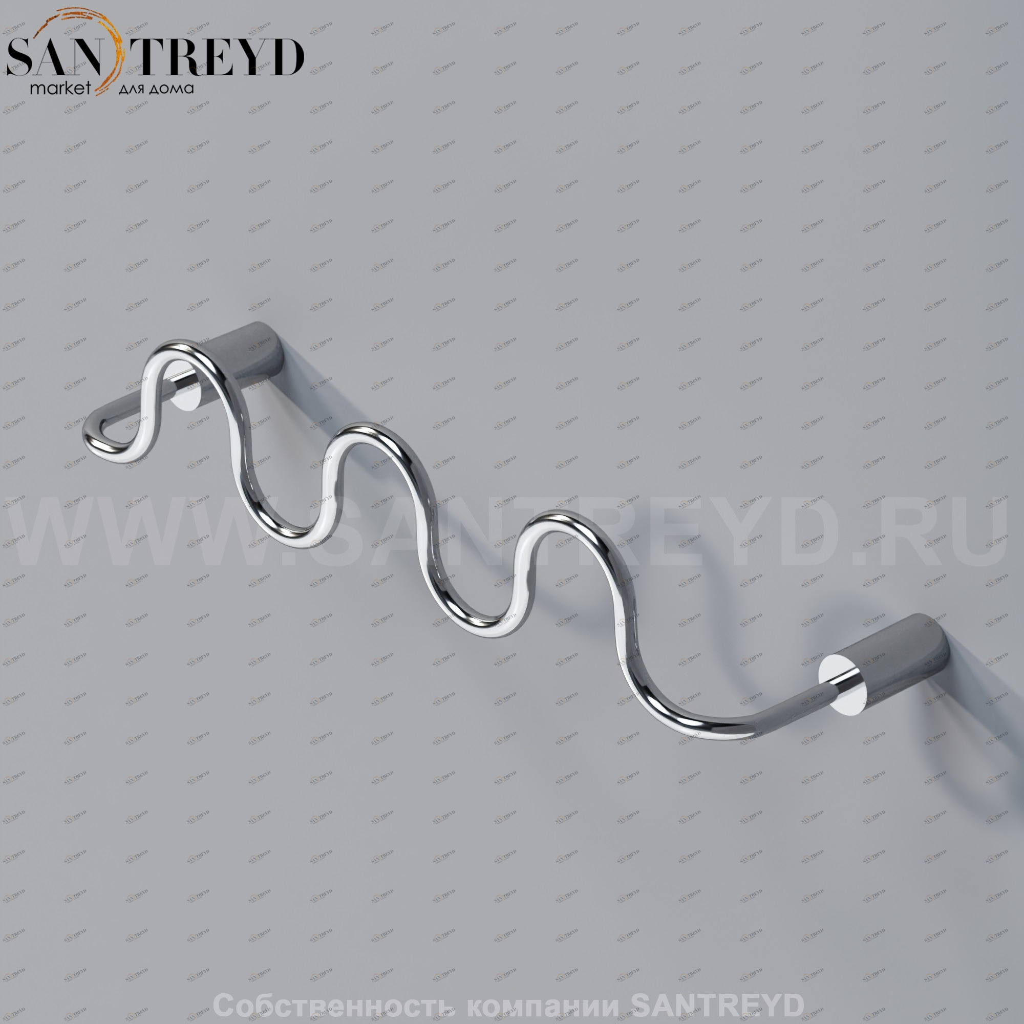 Agape BUCATINI Держатель для одежды хромированный ABUC0170