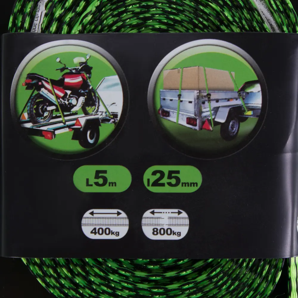 Ремень Standers 25 мм 5 м, полиэстер, цвет зелёный STLM-2191523 - Вид №3