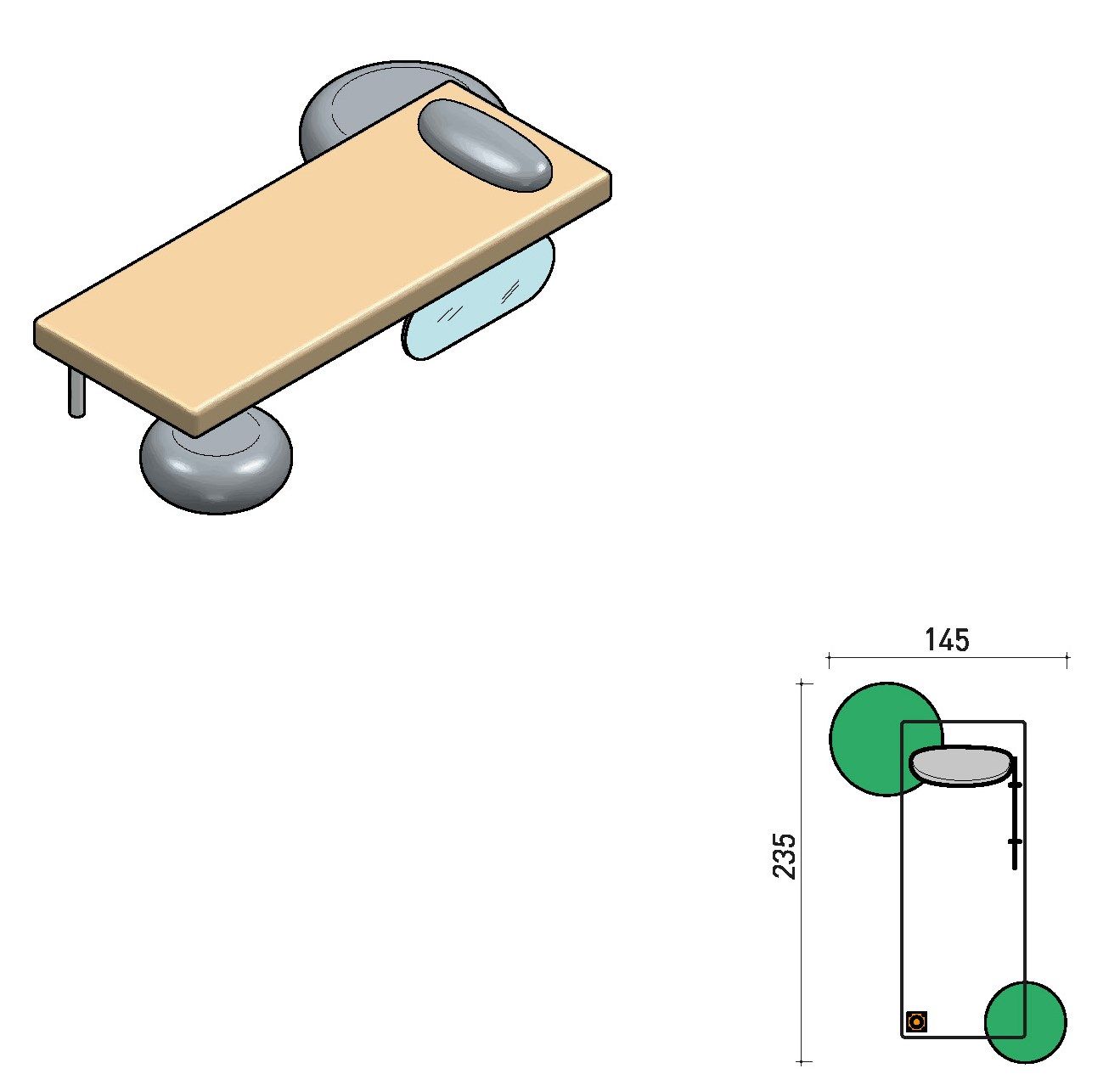 Фиксированная тканевая кровать с хромотерапией Varaschin WELLNESS THERAPY ARCH-00063555 - Вид №20