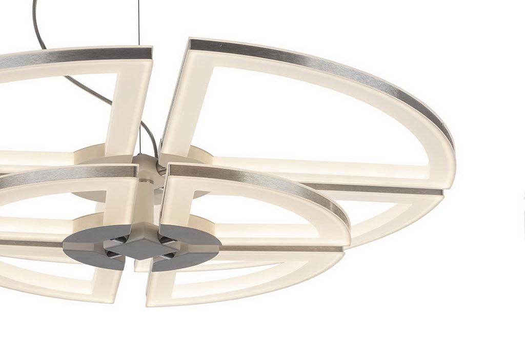 Подвесной светодиодный светильник IDLamp Eleanor 398/2X80-LEDWhitechrome IDLAMP ДИЗАЙНЕРСКИЕ, ELEANOR 200957  - Вид №2