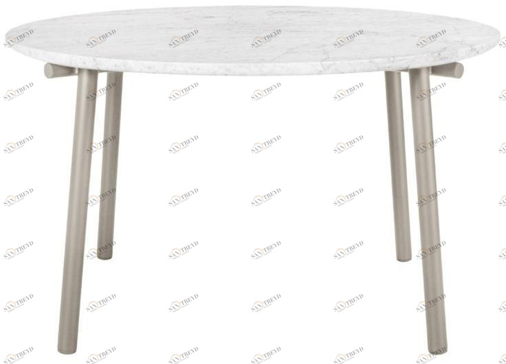 JANUS et Cie Круглый обеденный стол с мраморной или керамической столешницей Anatra sun-id-1366422