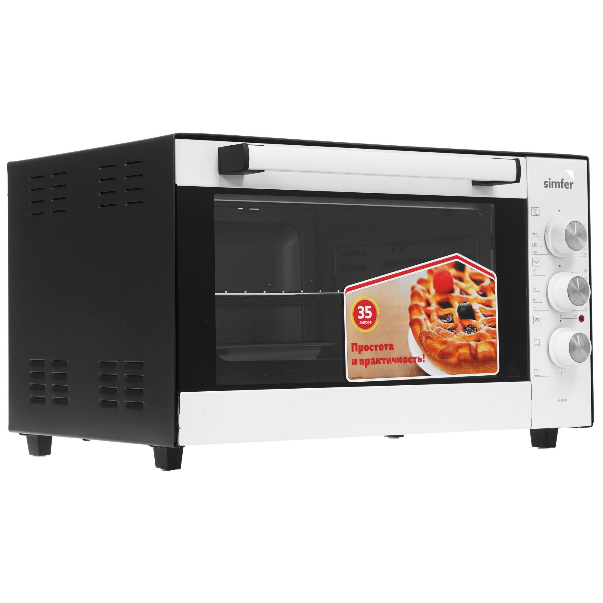 1138443 Мини-печь Simfer M3520 черный STDN-0106455 - Вид №1