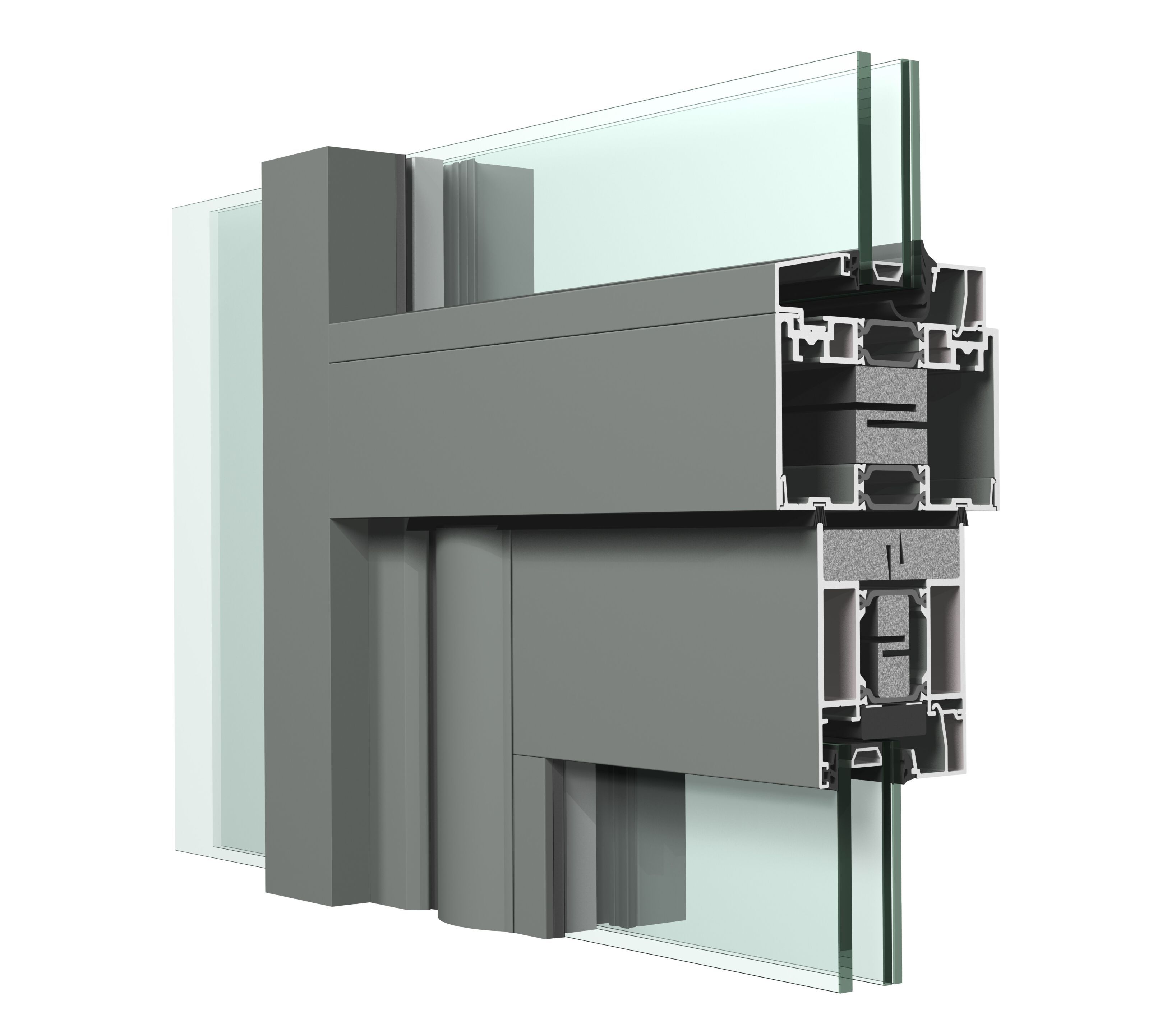 Система коммерческих дверей и витрин Reynaers Aluminium VISION 7 ARCH-00068647 - Вид №6