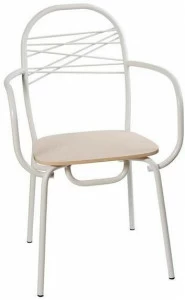 Vela Arredamenti Садовый стул для ресторана из дерева с подлокотниками Caipiroska