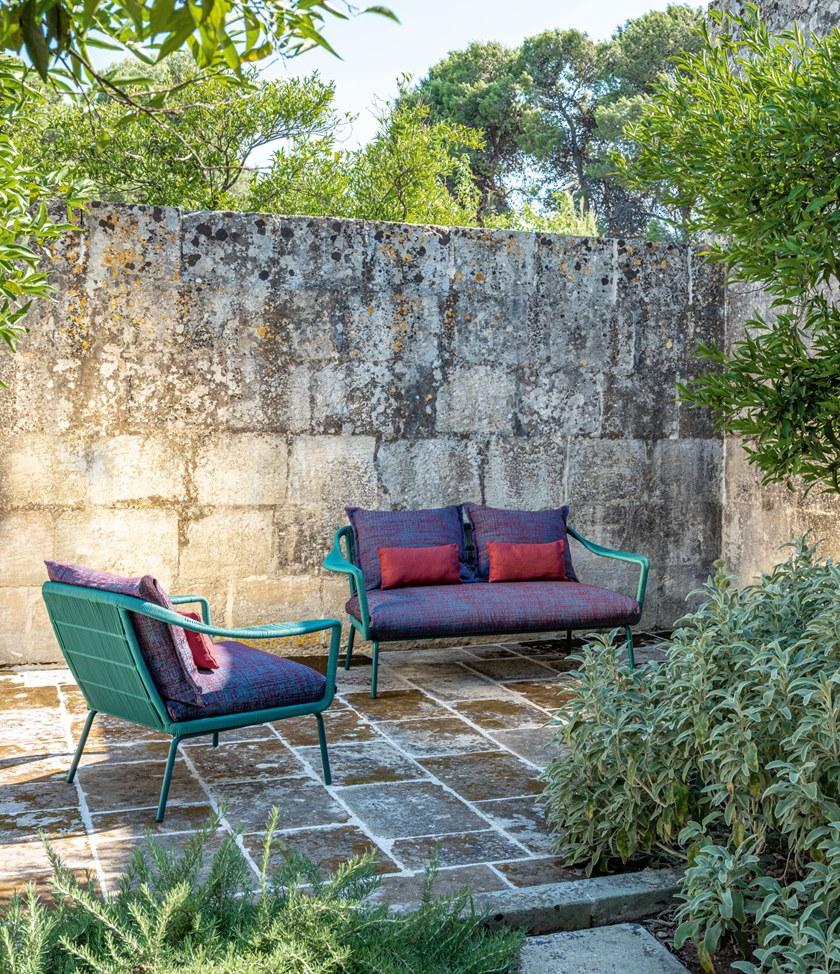 Talenti 2-местный тканевый садовый диван Cruise alu Crualulov - Вид №5