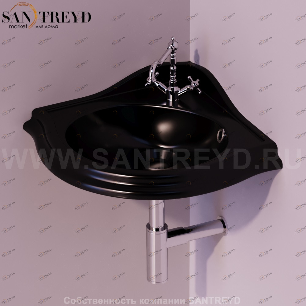 AR036NERO Подвесная раковина настенная овальная Simas Arcade черная