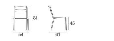 Стальной штабелируемый садовый стул emu Star ARCH-00026862 - Вид №2