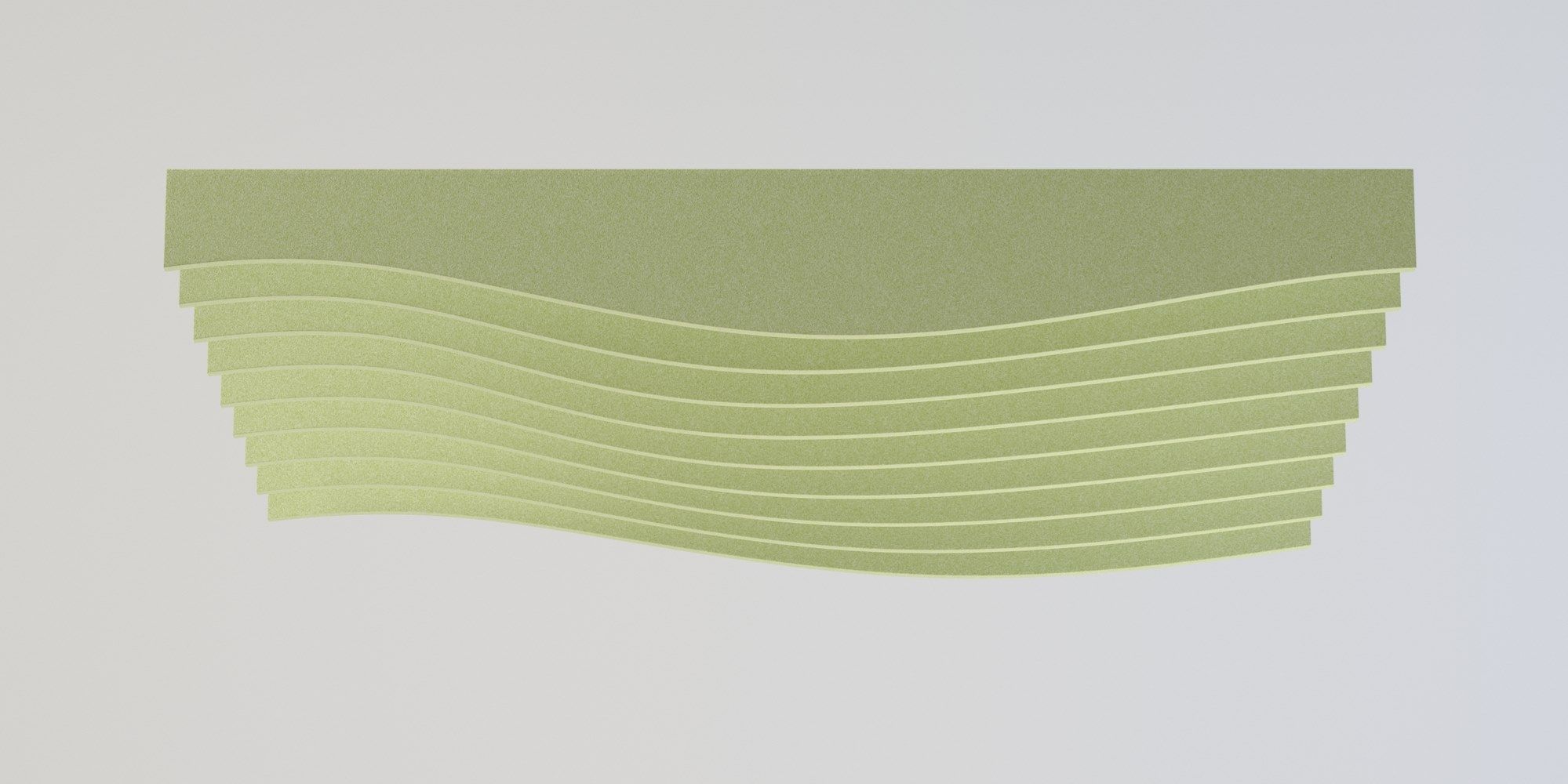 Рециркулированная пластиковая подвесная акустическая панель IMPACT ACOUSTIC® WAVE MORPH ARCH-00052797 - Вид №1