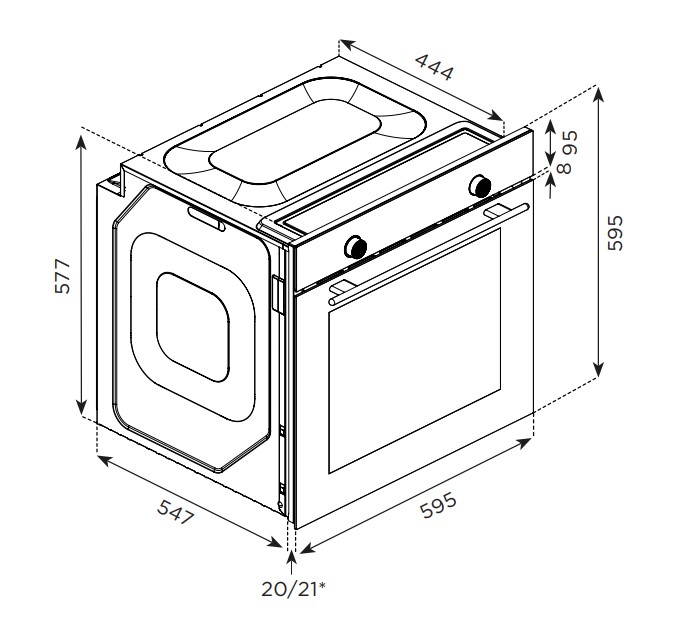 9047506 Электрический духовой шкаф Eigen BO-GCK1W белый STDN-0089108 - Вид №10