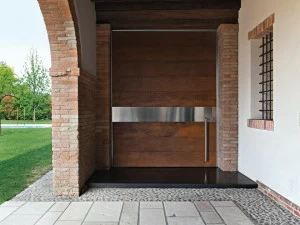 OIKOS VENEZIA Распашная бронированная входная дверь из стали Corten ™ Synua