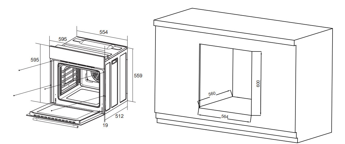 9296781 Электрический духовой шкаф CANDY COXP06NBB черный STDN-0068799 - Вид №5