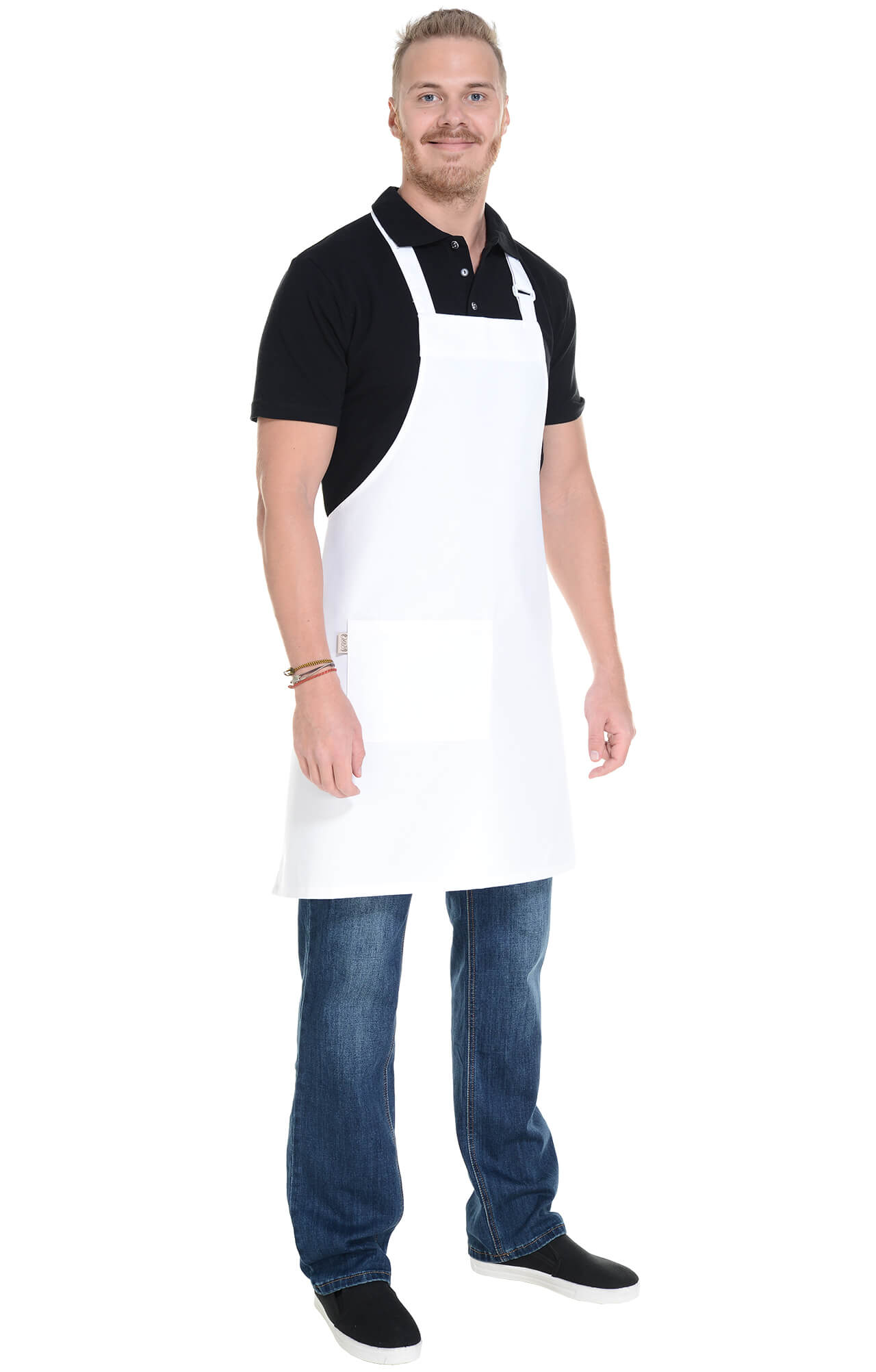 60123 Фартук с нагрудником white (белый) HORECA  Одежда для официантов  размер  - Вид №9