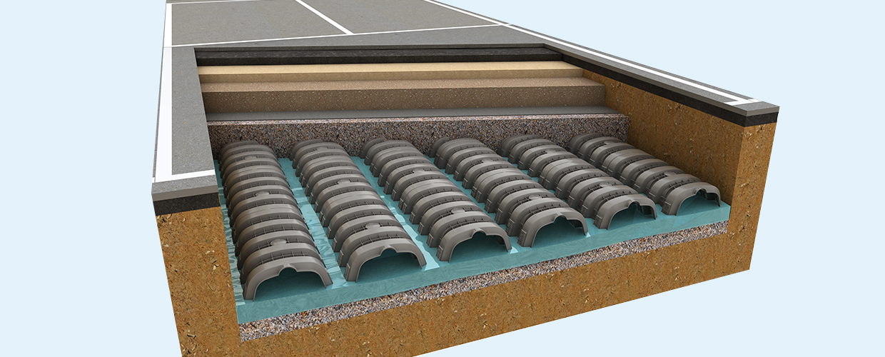 Drening Накопление дождевой воды, отвод и утилизация сточных вод Geoplast  - Вид №1