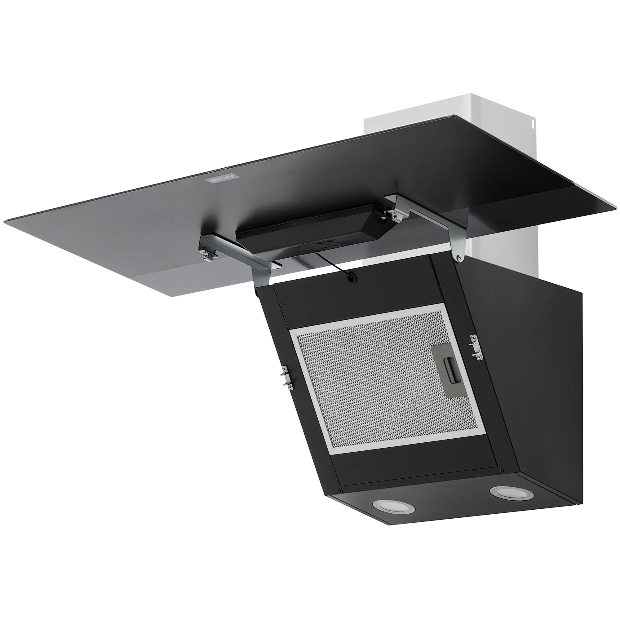 9214333 Вытяжка наклонная KRONA KRISTEN A 900 black S черный/серебристый KRONA1 STDN-0011305 - Вид №2