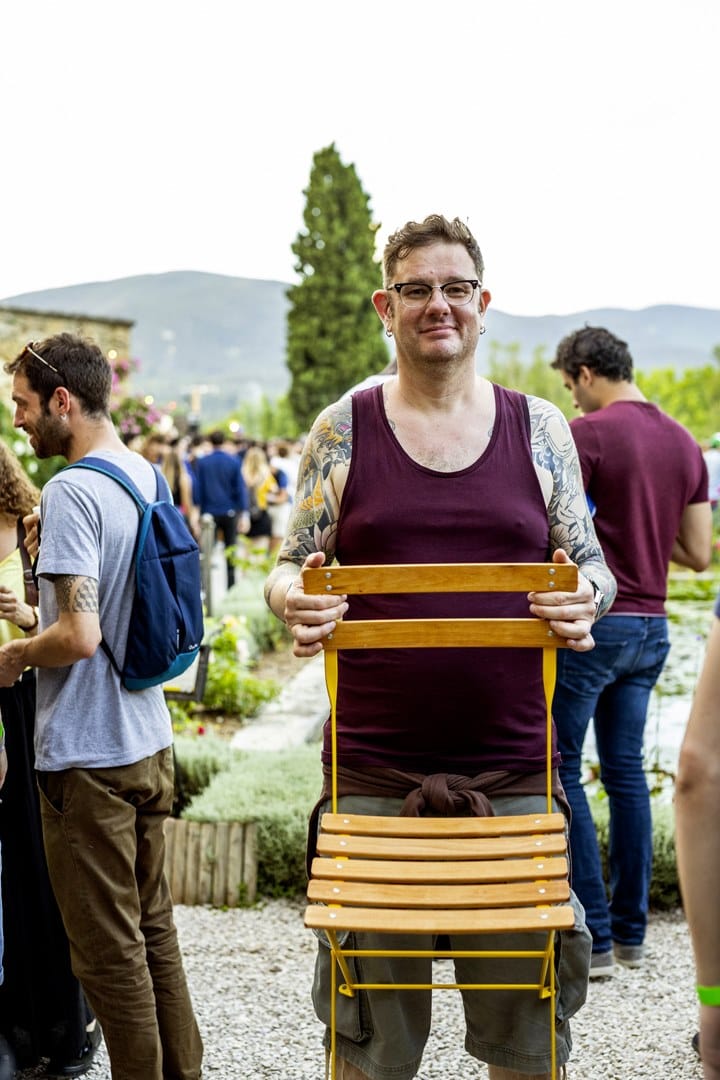 Стальной и деревянный складной садовый стул Fermob Бистро ARCH-00152286 - Вид №7