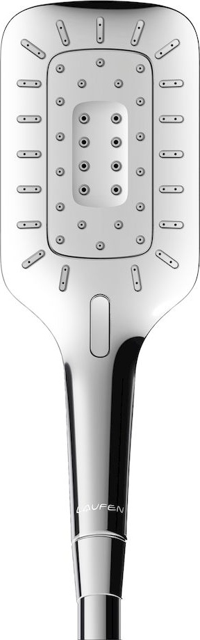 H3619830743711 MyCity120, душевая насадка, с RubiClean, Ecochoice, 3 типа струи, хромированная/черная LAUFEN PRO