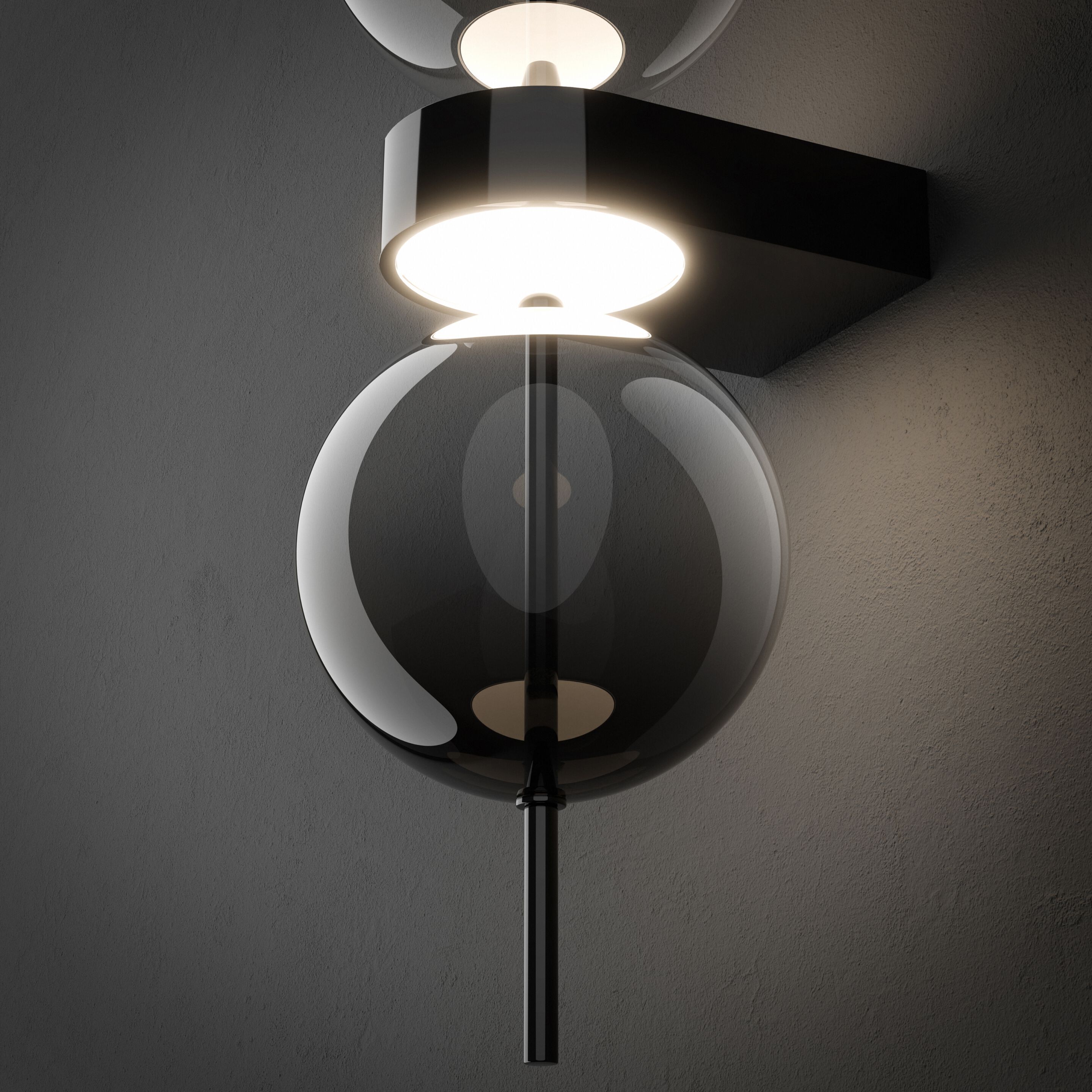 Стеклянный светодиодный настенный светильник Maytoni DOUBLE MOON ARCH-00046054 - Вид №4