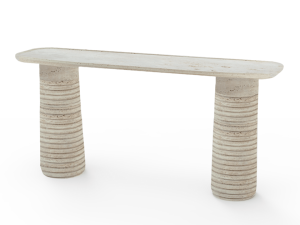 Прямоугольная консоль из травертина