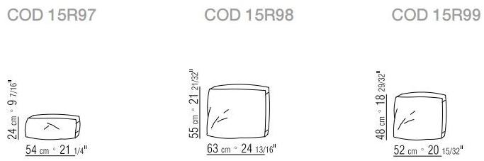 Flexform Дормез со съемным чехлом из ткани Evergreen sun-id-1446819 - Вид №3