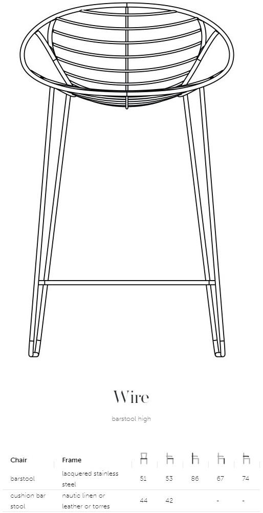 Joli Стул из мягкой кожи Wire sun-id-1365370 - Вид №2