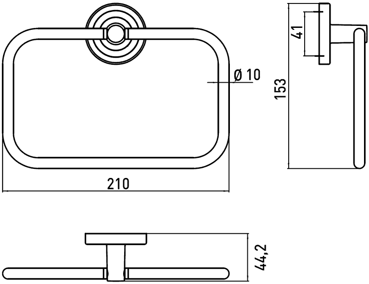 0755 001 00 Полотенцедержатель Emco Polo Santreyd - Вид №2