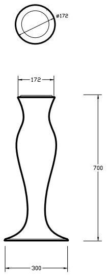 Olympia Ceramica Колонна для отдельно стоящей керамической раковины Formosa 2.0 For9cocs01 - Вид №9