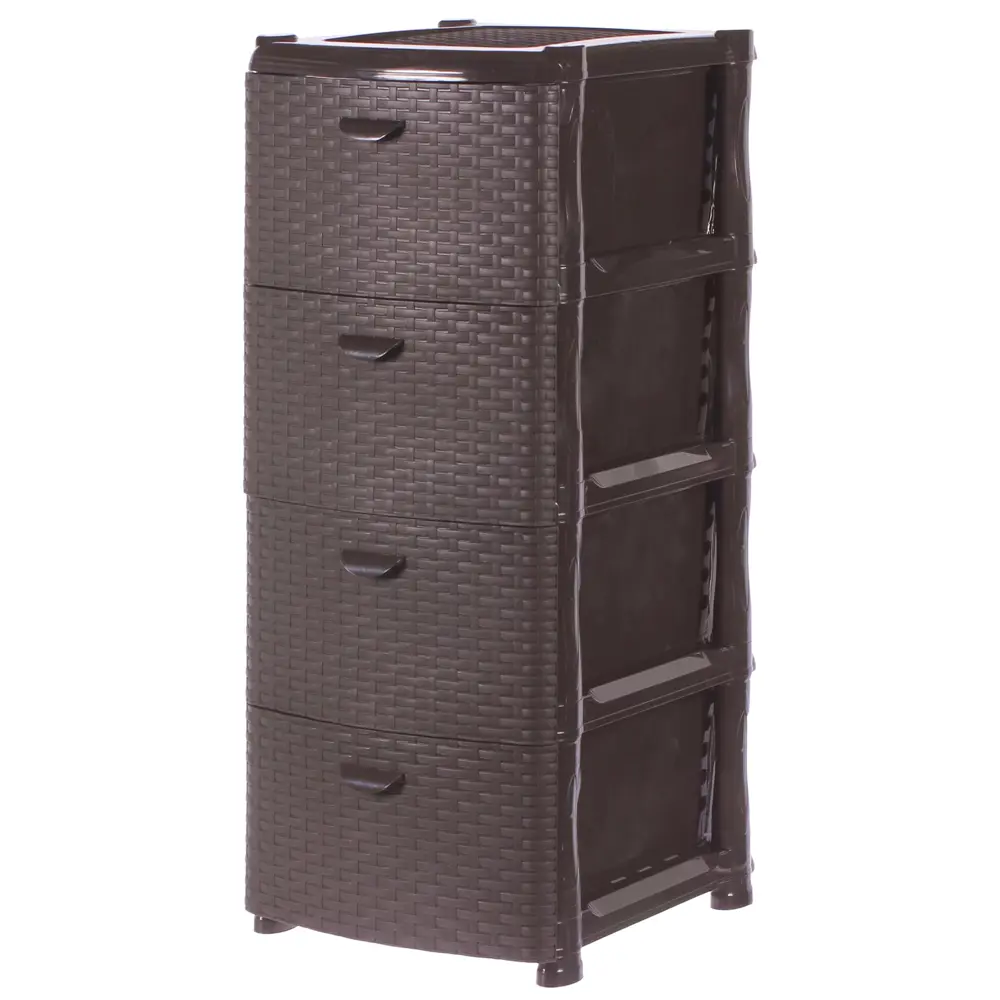 Комод для ванной Ротанг 4 ящика 40.5x50.5 см цвет коричневый 81979748 STLM-2029976 Santreyd Без серии