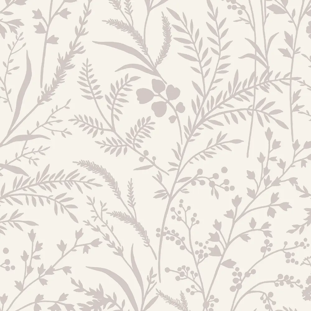 WALLSECRET Scandy - Флизелиновые обои бежевые с растительным орнаментом 89395597 STLM-1461181 - Вид №1