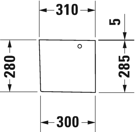 0858280000 Полупьедестал для раковины овальная Duravit Happy D.2 - Вид №5