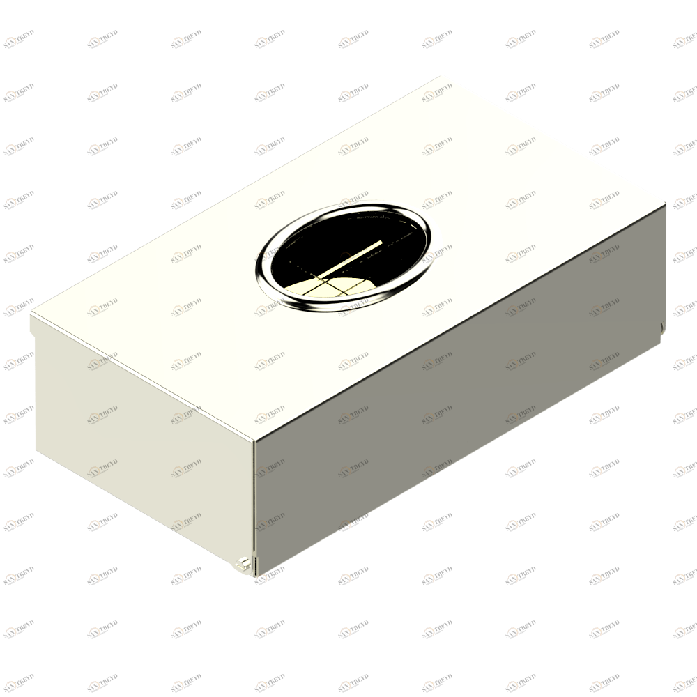 G00-704 Коробочка для салфеток для установки на борту или на стене 245x130x70 мм Thg-paris прочие артикулы THG Никель G00-704 CAT.B