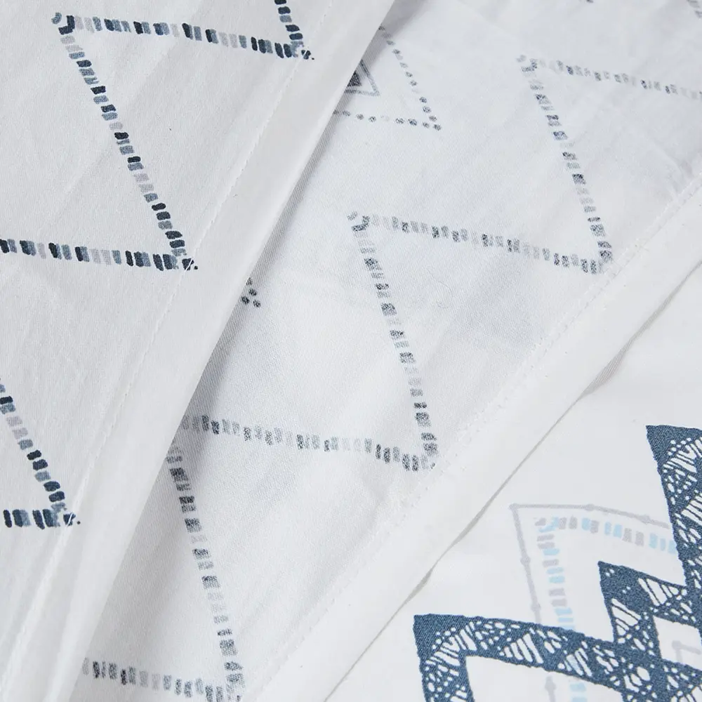 ШУЙСКИЕ СИТЦЫ Дом снов Шеврон Блу - сатиновый комплект постельного белья 89338194 STLM-1047486 - Вид №3