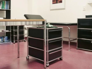 USM Офисный ящик из металла на колесиках Usm haller system