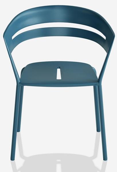 FAST Штабелируемый алюминиевый садовый стул с подлокотниками Ria 7600 - Вид №1