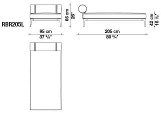 B&B Italia Outdoor Садовый диван из ткани с шезлонгом Ribes sun-id-1471587 - Вид №28
