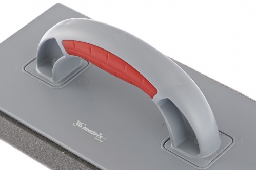 Терка пластмассовая MATRIX губчатое покрытие 30мм 270x130мм двухкомпонентная ручка 12396 - Вид №2