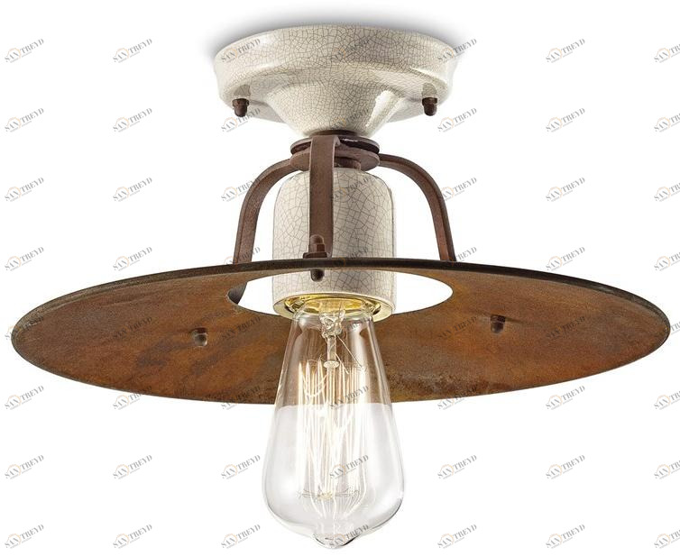 FERROLUCE Потолочный светильник из металла и керамики Grunge C1434 - c1435