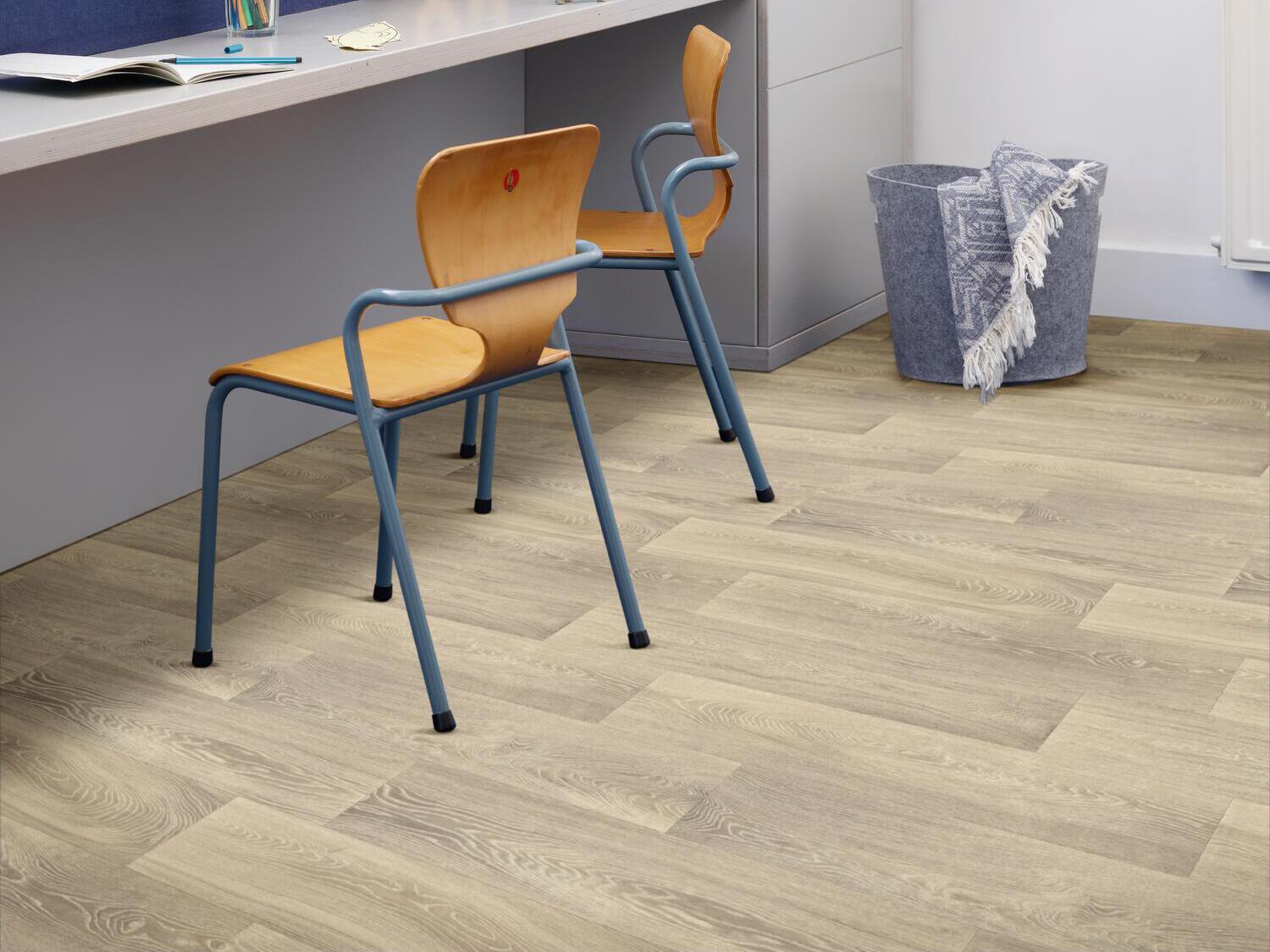 Нескользящий виниловый пол с эффектом дерева BEAUFLOR Smartex ARCH-00018647