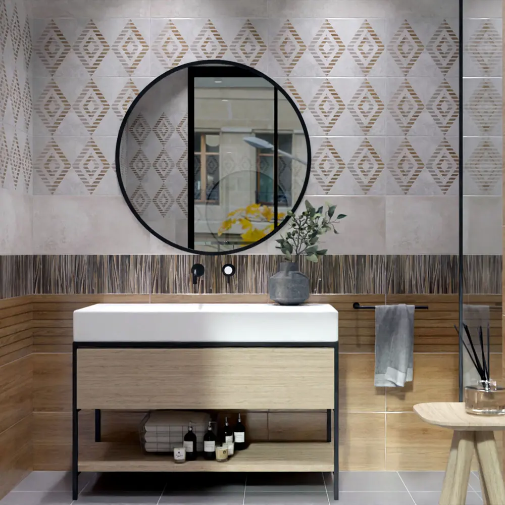 Керамическая плитка Нефрит-Керамика Эни в оттенке коричневое дерево 89232583 STLM-0944001 - Вид №7