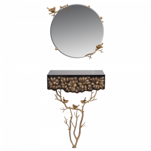 15009,79025 Консоль и зеркало Терра Каштан BOGACHO