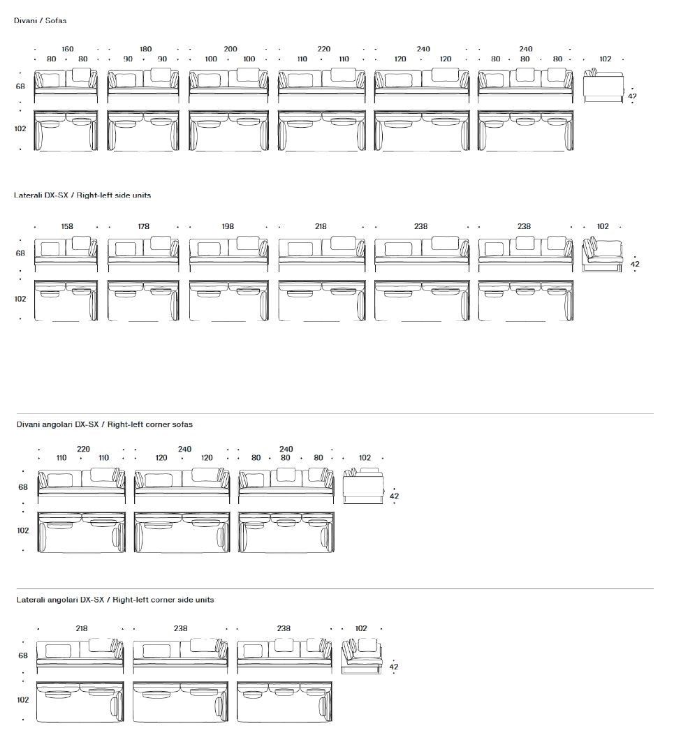 Ткань диван Saba Italia Ливингстон ARCH-00064355 - Вид №9