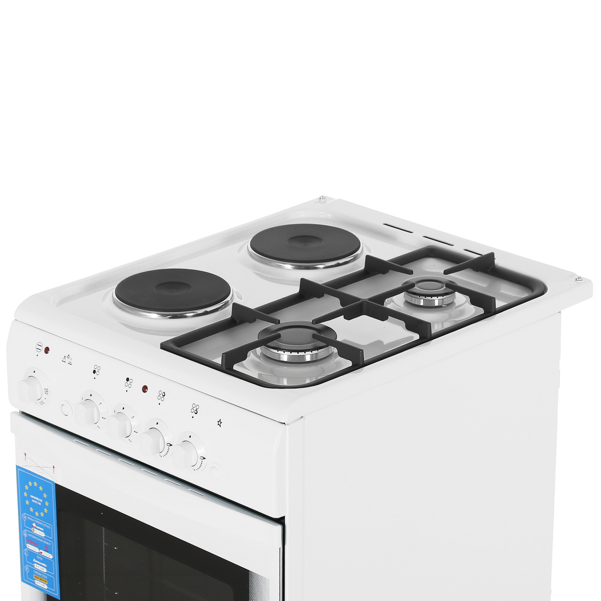 5301109 Комбинированная плита De Luxe 506022.03гэ (щ) чр 030 белый STDN-0110126 - Вид №7