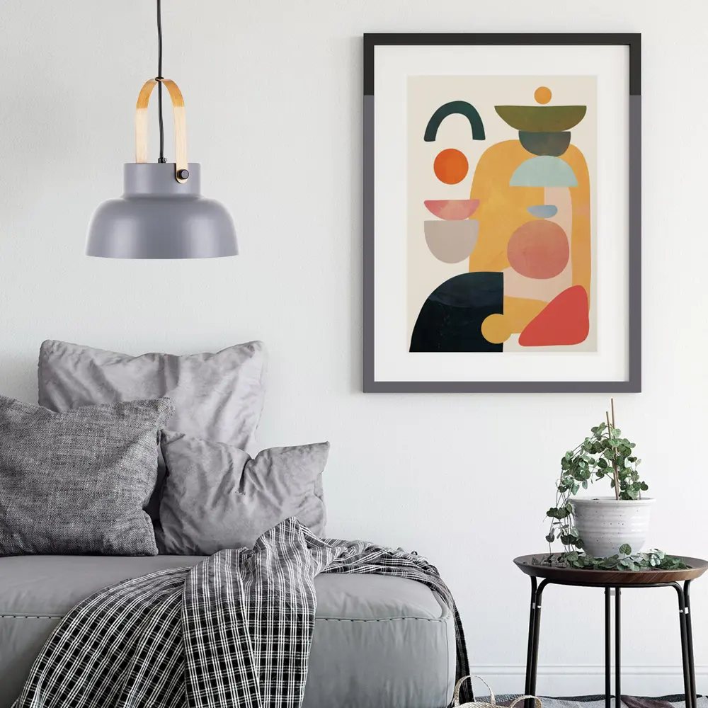 Подвесной светильник Lumin Arte PL04, 1 лампа, 4 м², цвет серый металлик STLM-2033468 - Вид №8