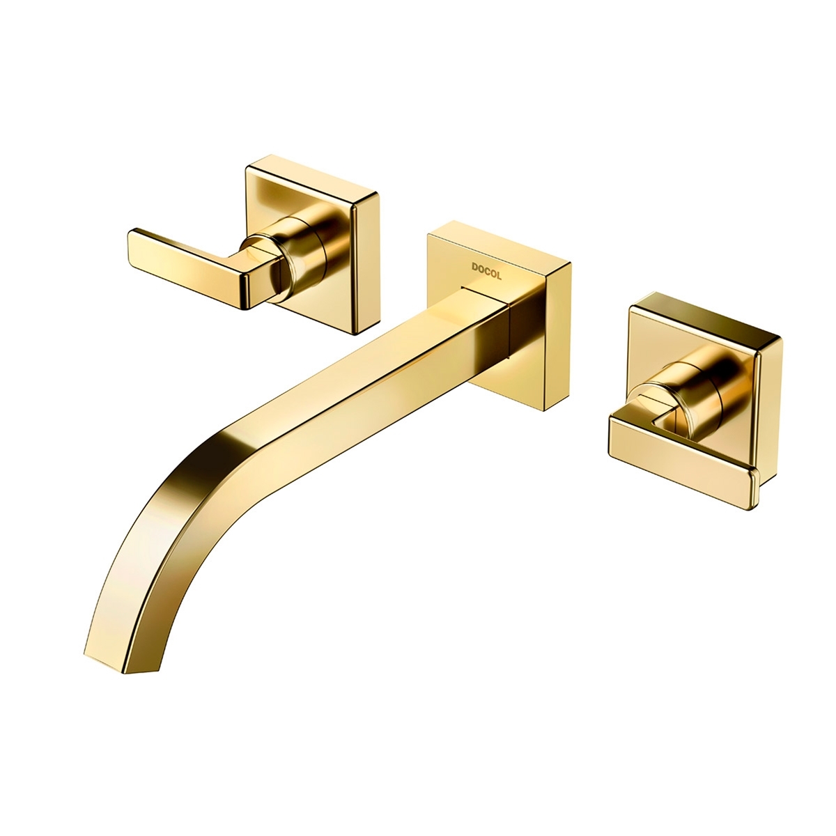 00832443 Настенный смеситель для ванной комнаты из полированного графита Docol DOCOL STILLO 