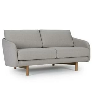 Диван двухместный Tved с ножками из дуба, светло-серый